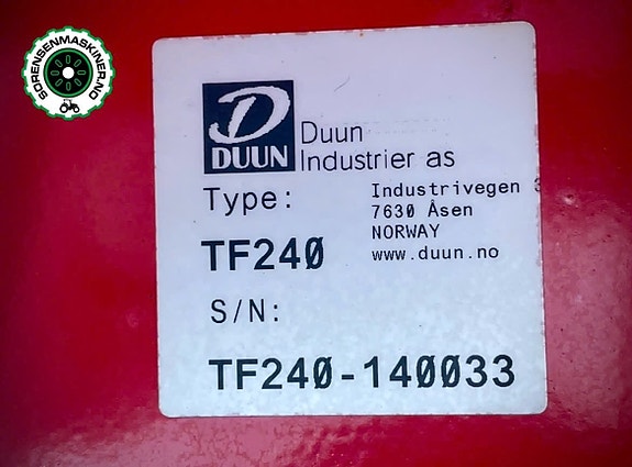 Duun | TF240 | sko + hjulsett | kantvinge | hydr. nedbrekk | 7 of 10