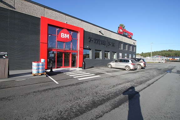 Inngangsparti butikk