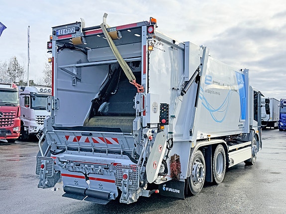 Mercedes-Benz e- Econic 300L 6X2/4 Elektrisk renovasjonsbil Faun Variopress, se video. 5 of 5