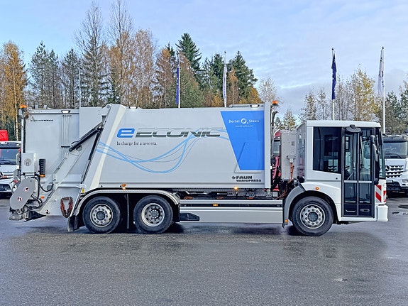 Mercedes-Benz e- Econic 300L 6X2/4 Elektrisk renovasjonsbil Faun Variopress, se video. 4 of 5