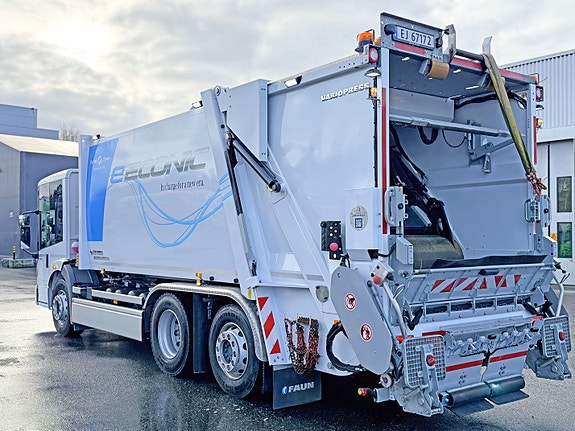 Mercedes-Benz e- Econic 300L 6X2/4 Elektrisk renovasjonsbil Faun Variopress, se video. 7 of 19