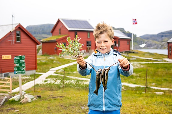 God fiskelykke ved Stranddalen. Foto: Agnethe Larsen