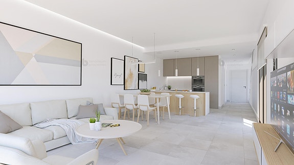 Moderne villa med privat basseng og takterrasse | 3 soverom og 3 bad | Kun 800 meter fra stranden
