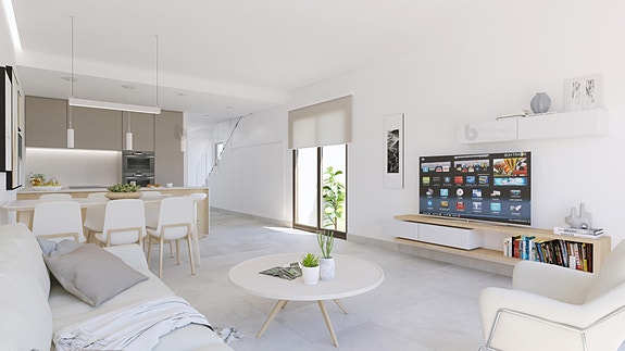 Moderne villa med privat basseng og takterrasse | 3 soverom og 3 bad | Kun 800 meter fra stranden