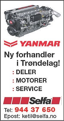 Vi ble Yanmarforhandler fra nyttår