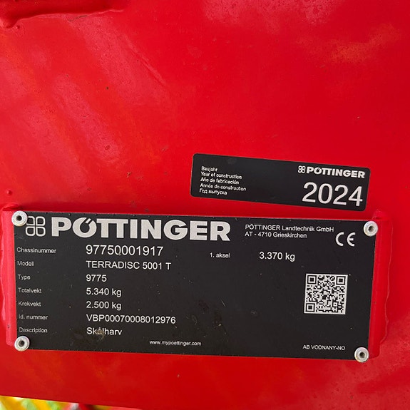 Pøttinger Terradisc T5001