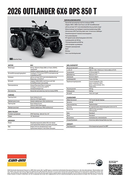 Can-Am Outlander 6x6 850 DPS 8 of 11