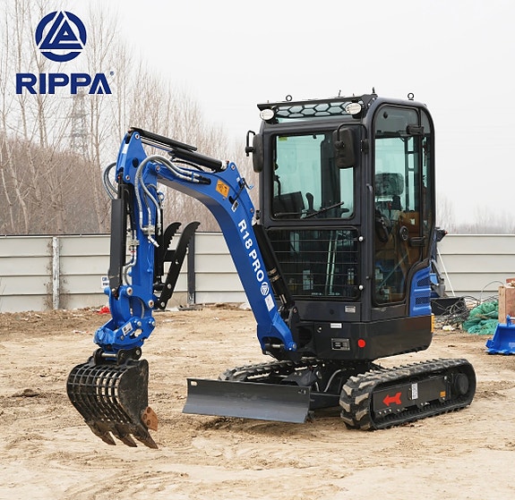 Rippa R18PRO, 1.9tonn med kubota motor D902 og hytte. 2 of 22