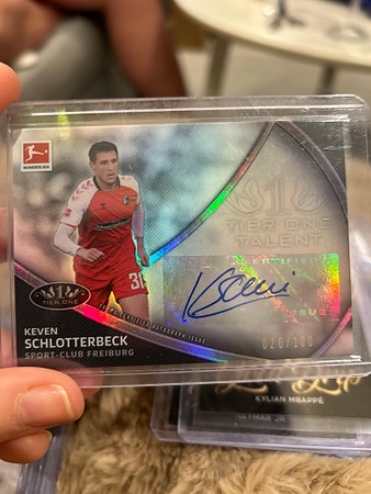 Topps 2020/21 Keven Schlotterbeck Autograf Fotballkort Bundesliga