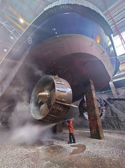 Rengjøring av fartøy