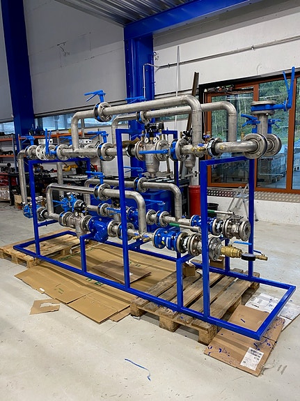 Hoved vanninntak på Hammerfest sykehus . Prefabrikkert i egne lokaler i Godvik