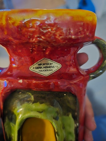 Vintage Fat Lava vase (WB 147/19) fra West Germany 70-tallet – Walther Becht