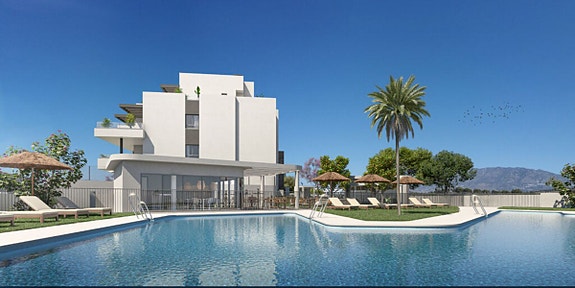 Helt ny toppleilighet med panoramautsikt | 90 m² terrasse og 2 minutters gange til stranden
