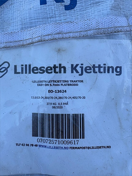 Lilleseth lettkjetting EASY ON 5,7mm flatbrodd 38/14,00-20