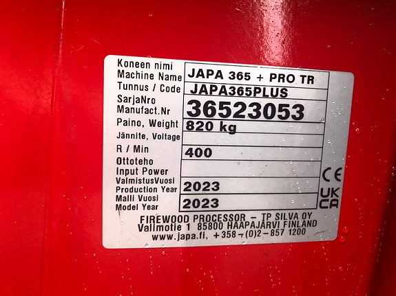 Japa vedmaskin og Stokkebord