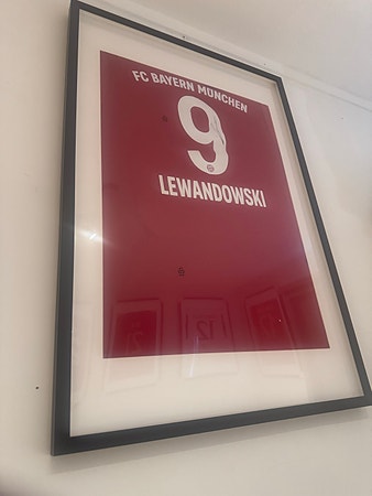 Robert Lewandowski signert FC Bayern München drakt – ekte autograf!