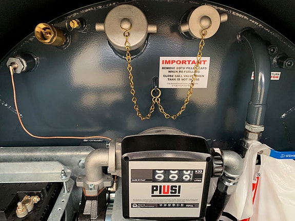 Andre Fuel Proof 1000 Liter Drivstofftilhenger For Vei Toakslet FS160 Pumpepakke 9 of 11