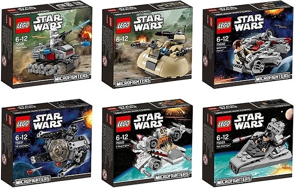 Lego Star Wars komplett serie 1 microfighters