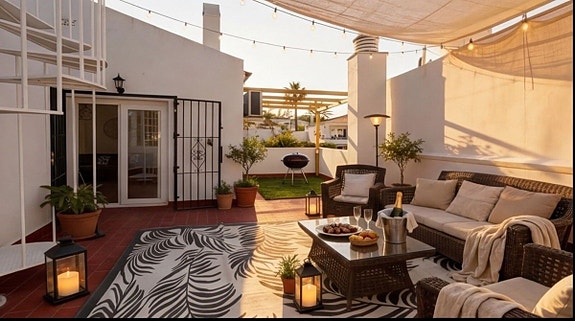 Toppleilighet i Elviria | 3 soverom og 60 m² privat takterrasse