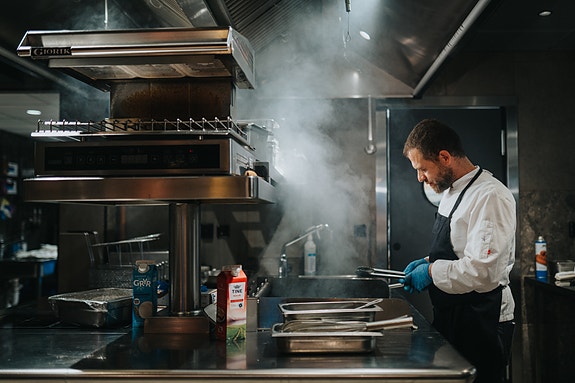 Kjøkkenhette på en restaurant i Oslo