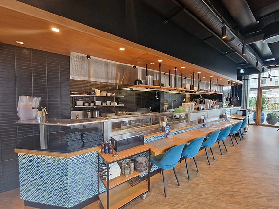 Kjøkkenhette på en restaurant i Oslo