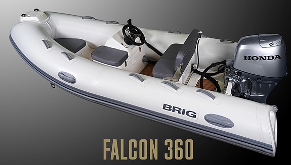 BRIG Falcon 330T Deluxe, En rå tøff og ekte BRIG RIB med Mercury F10/15hk EFI 4 of 5