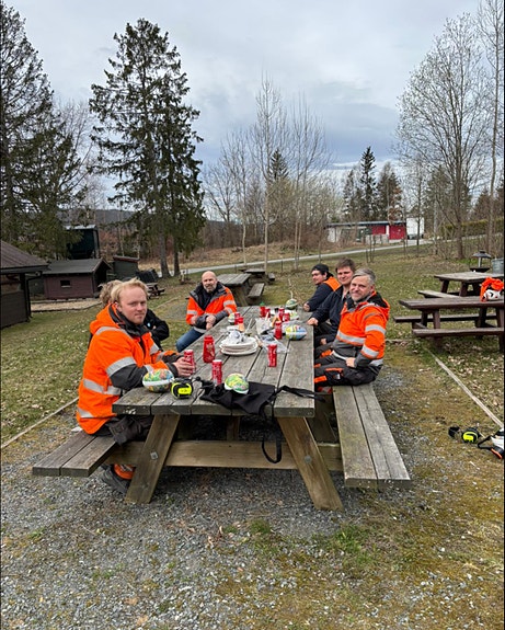 Lunsj på prosjekt