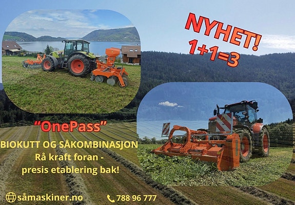 Tettest mulig eng med DIREKTESÅMASKIN