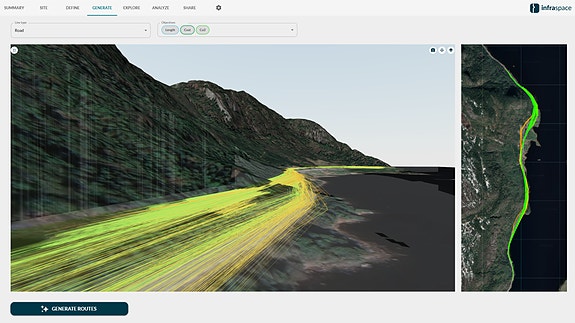 Infraspace AI for infrastructure design