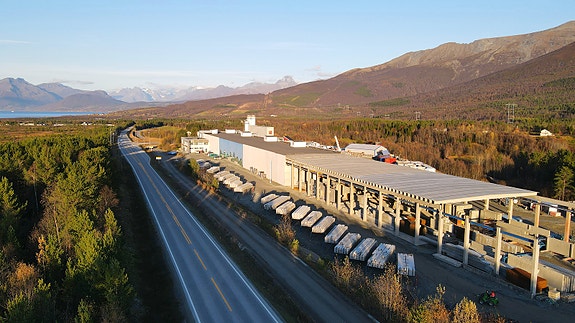 Fra Element NOR sin fabrikk i Balsfjord.