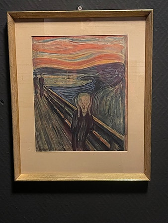 Edvard Munch – «Skrik» (eldre trykk) – ca.1950