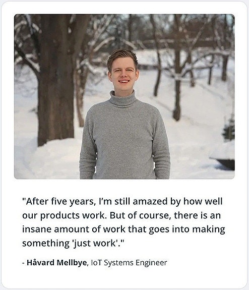 Håvard Mellbye - IoT Systems Engineer
