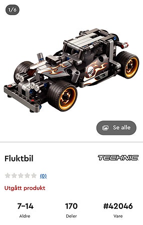 LEGO Technic 42046 Bilmodell