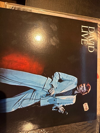 *UNIK MULIGHET* SJELDEN David Bowie DAVID LIVE DOBBEL Vinyl LP