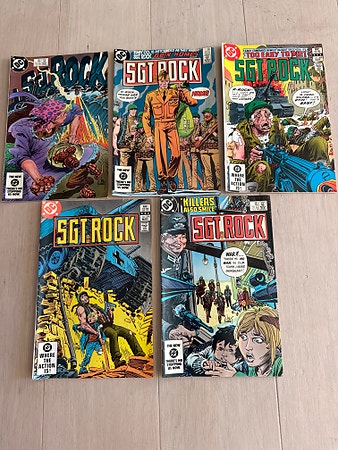 Sgt. Rock tegneserier (DC Comics) – vintage blader