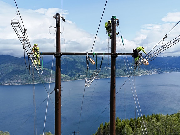 Linjebygging i Feios