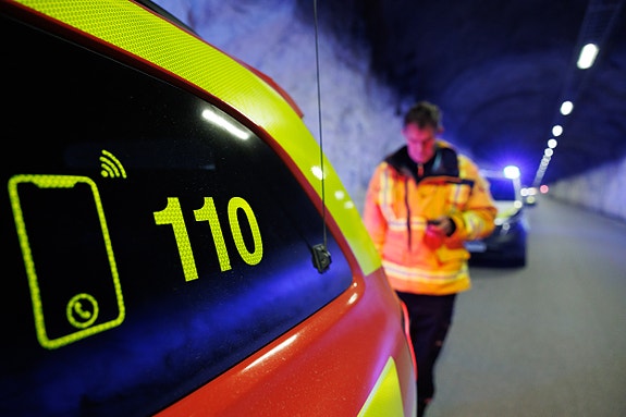 Beredskapsøvelse i Geiteryggtunellen