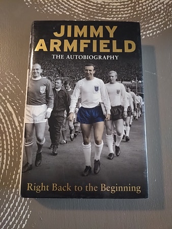 Jimmy Armfield bok, signert 1966 world cup winner