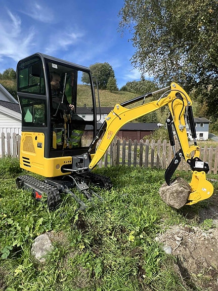 SE PRIS!RX172PRO+1600kg Graver m/skuffe og Hyd.tommel /breddbar/bomsving