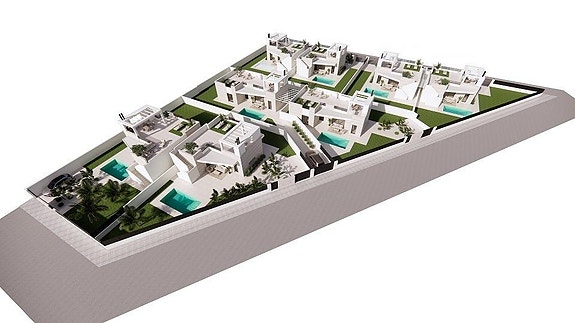 Ny villa på ett plan | Stor tomt, privat basseng og takterrasse med utekjøkken