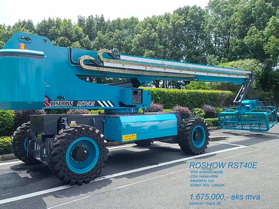 Roshow RST40E, 40meter elektrisk bomlift