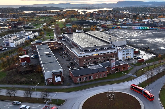 Sett fra nord mot syd