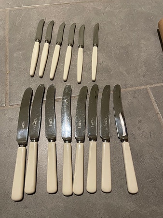 Norske bordkniver og fruktkniver, Helle og rekord, vintage