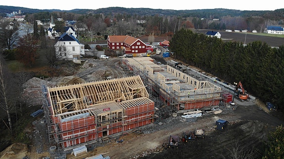 Bygging av 24 leiligheter på Møglestu hage