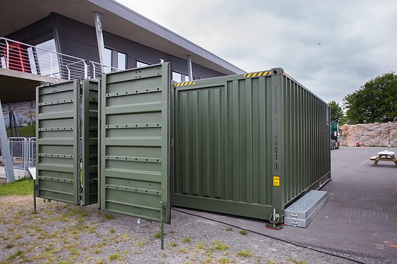 Kjøkken i 2x20ft koblede containere