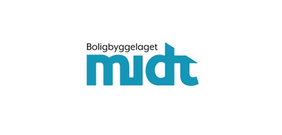 Boligbyggelaget Midt logo