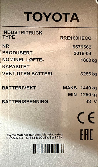 Toyota RRE160HECC 19 of 19