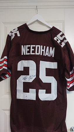 NFL signert Nik Needham Cleveland Browns fotballdrakt