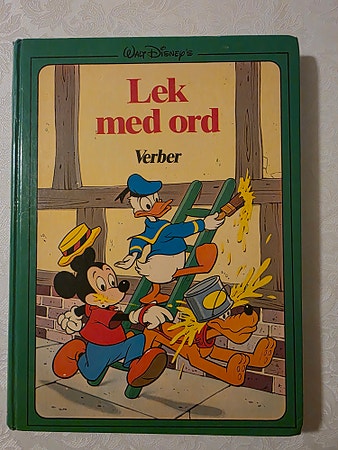 Vintage retro 1976 Walt Disney Lek med ord verber