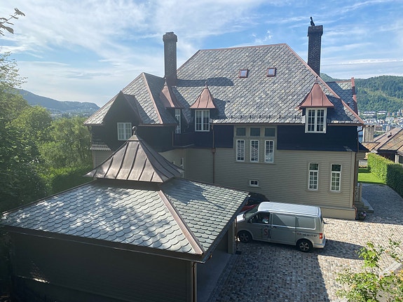 Flott villa på Kalfaret hvor vi hadde mye forskjellig arbeid.